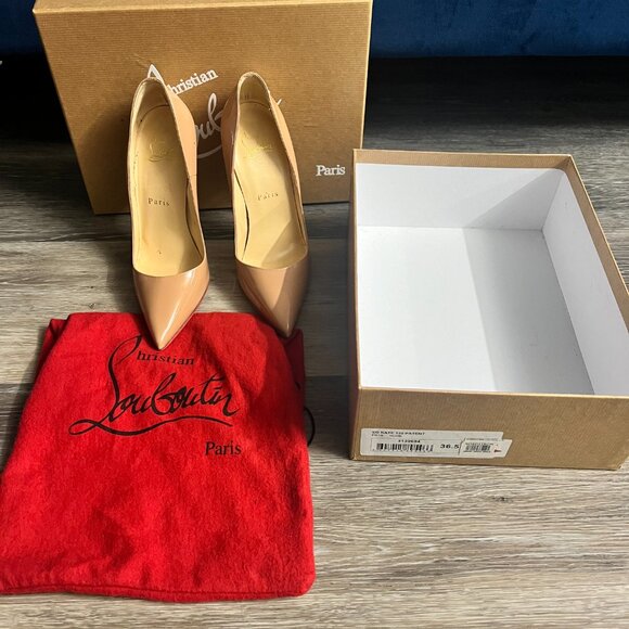 Christian Louboutin So Kate Patent Pointed-Toe Red Sole Pump - Picture 6 of 7